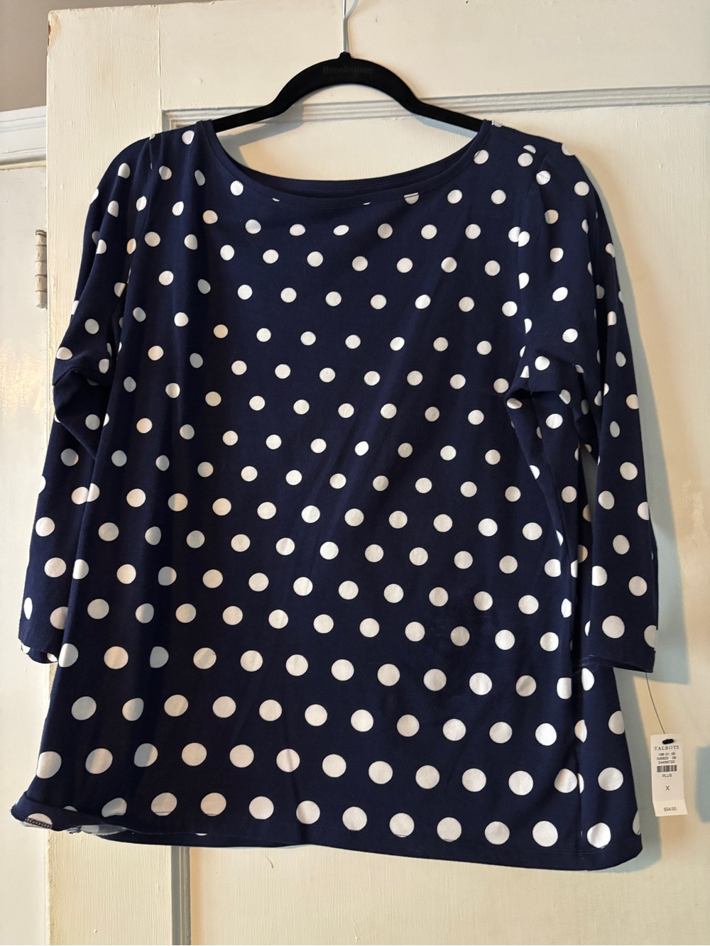 NWT Talbots polka dot top